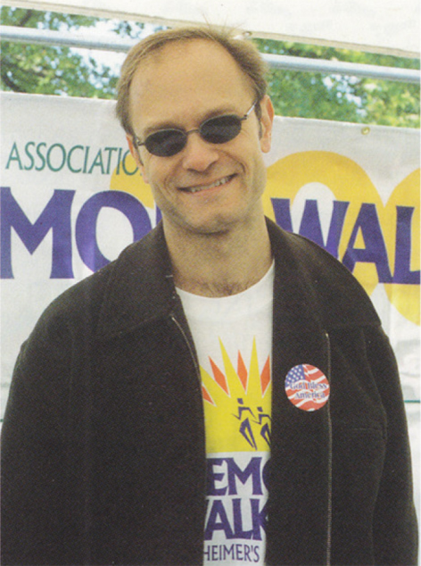 Actor David Hyde Pierce as photographed by Ann Hauprich when he led the "Walk the Miles with Niles" Memory Walk in Saratoga Springs in September 2001. At the time, David was co-starring as Dr. Niles Crane on the popular TV sit-com FRASIER.