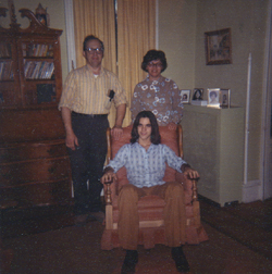 Marcio Silva de Melo with Ballston Spa, NY host parents Donald and Audrey Hauprich in 1972.
