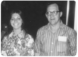 Donald G. Hauprich with daughter Ann at the Albany International Airport in 1971.