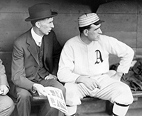 Connie Mack and Ira Felix Thomas - circa 1914